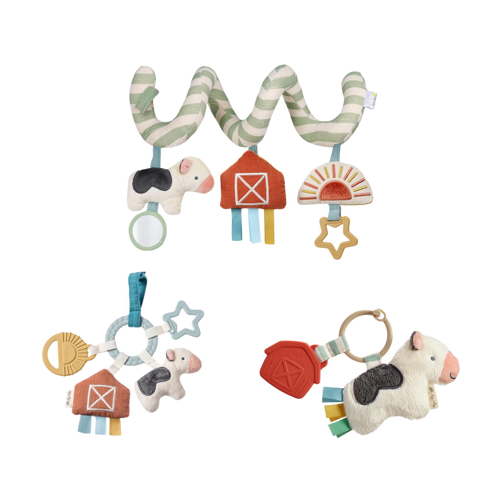 Itzy Ritzy Farm Travel Toy Bundle.