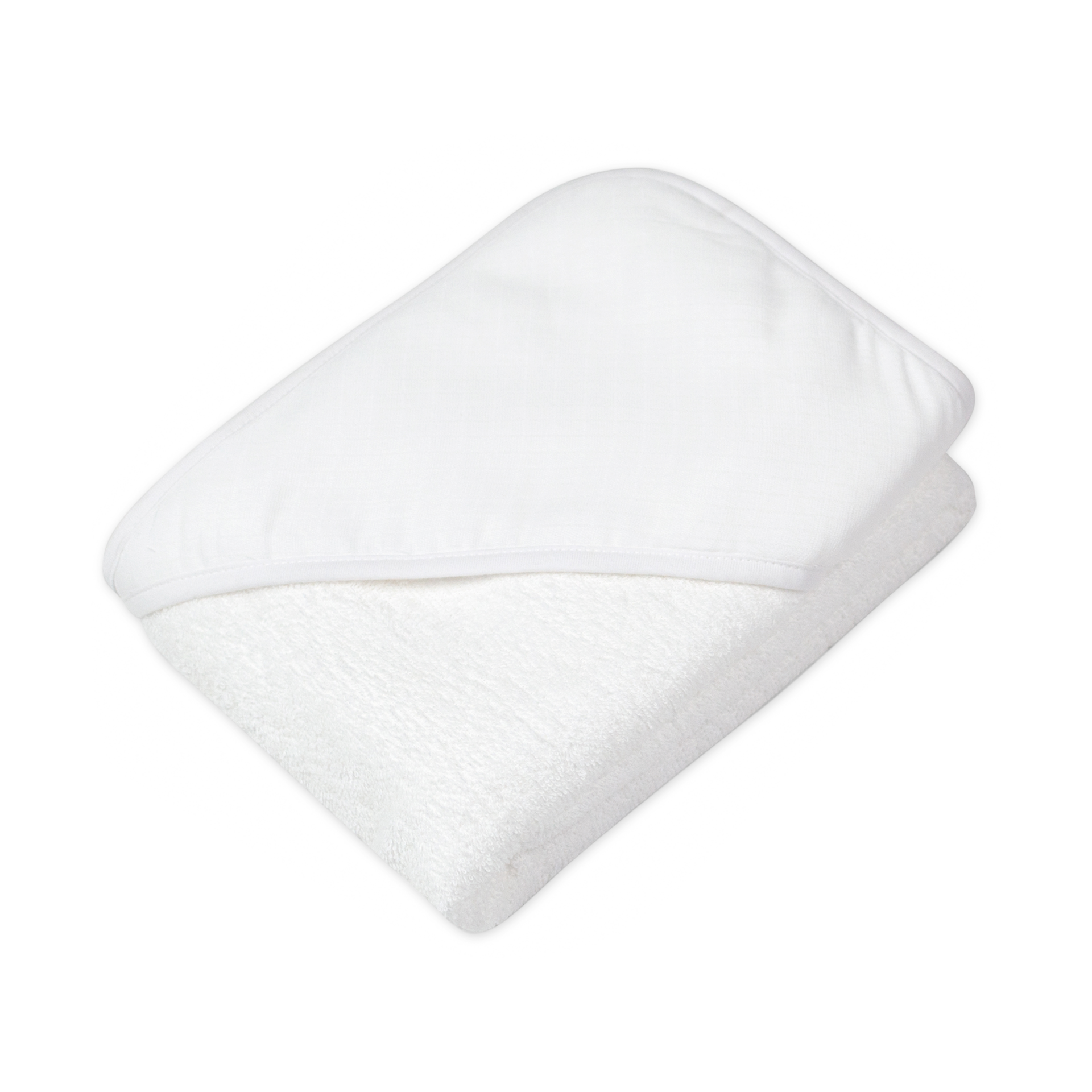 Honest Baby Clothing 2-Pack Organic Cotton Hooded Towels - Bright White.