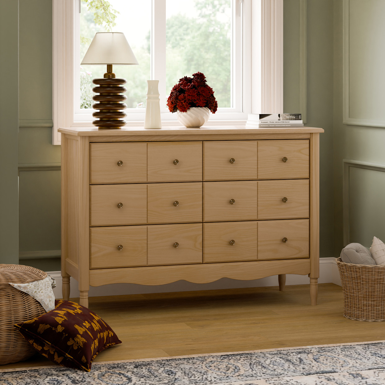 Namesake Liberty 6-Drawer Assembled Dresser - Honey.