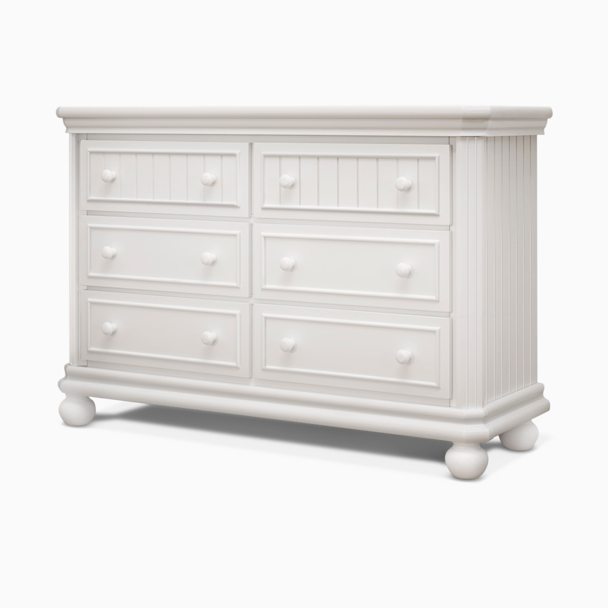 Sorelle Finley 6 Drawer Double Dresser - White.