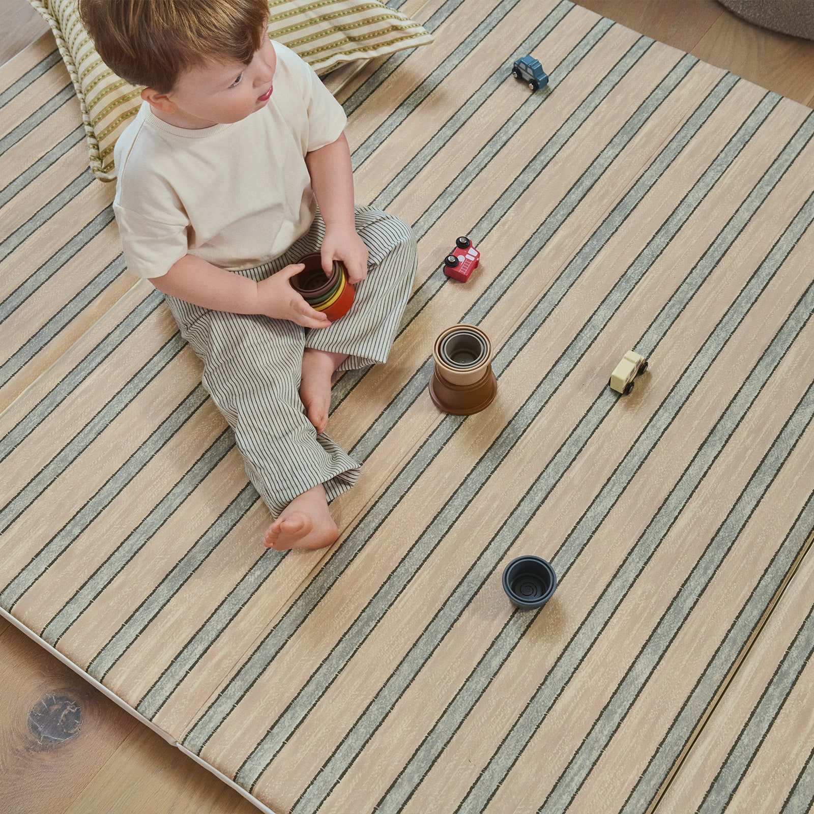 House of Noa Tumbling Mat - Devon Twine, 4X6.