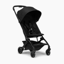 Joolz AER+ Lightweight & Compact Travel Stroller - Portable One-Hand Fold Design - Ergonomic Seat for Infant & Toddler (up to 50 lb) - XXL Sun Hood - Stroller for Airplane -Travel Pouch - Space Black