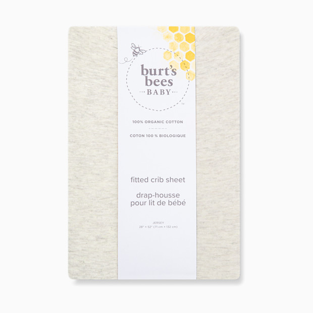 Burt's Bees Baby Organic Cotton Jersey Fitted Crib Sheet.