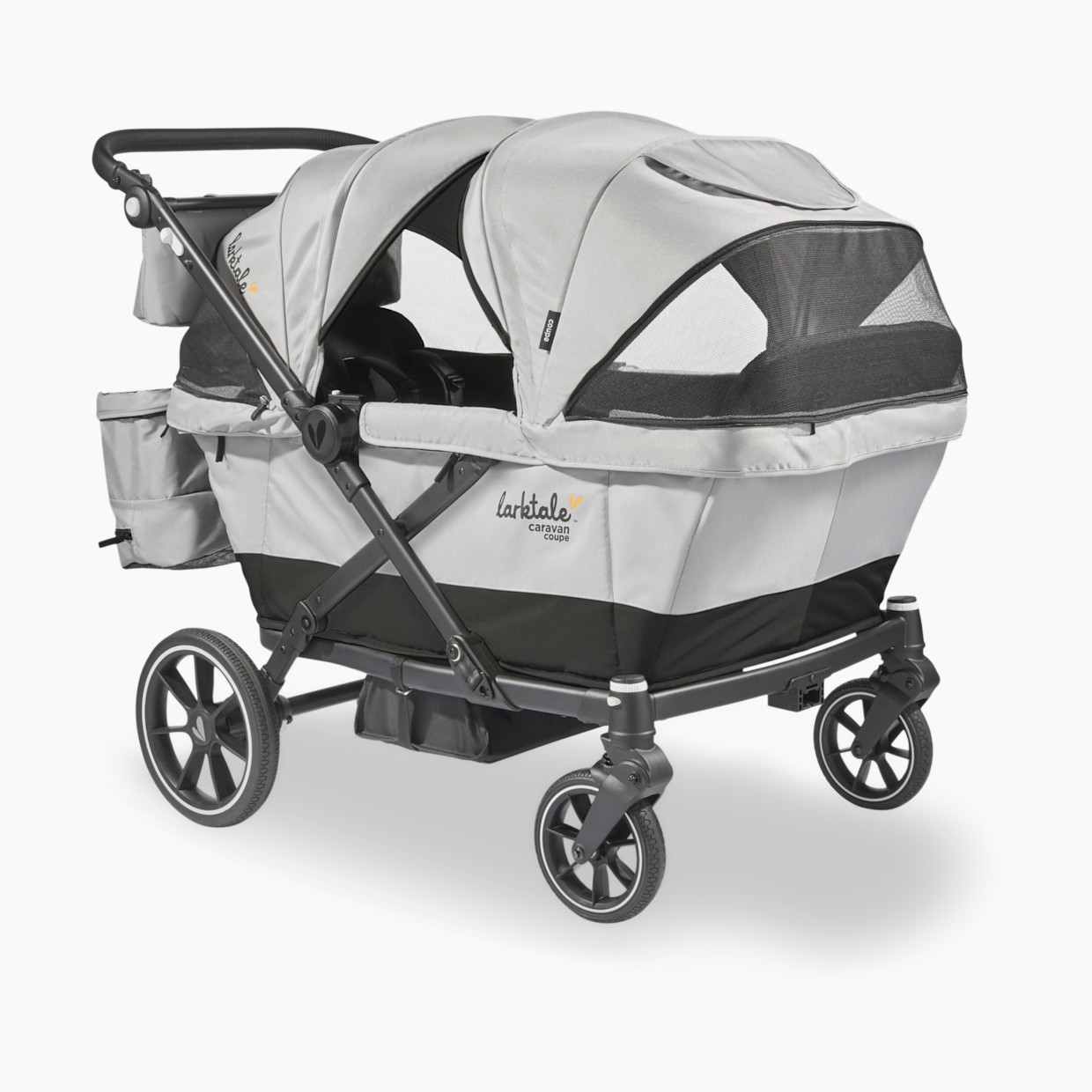 Larktale Caravan Coupe Quad Stroller Wagon - Gray/Black.