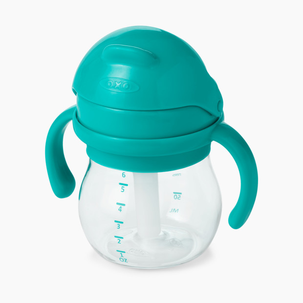 OXO Tot Transitions Straw Cup with Removable Handles - Teal, 1.