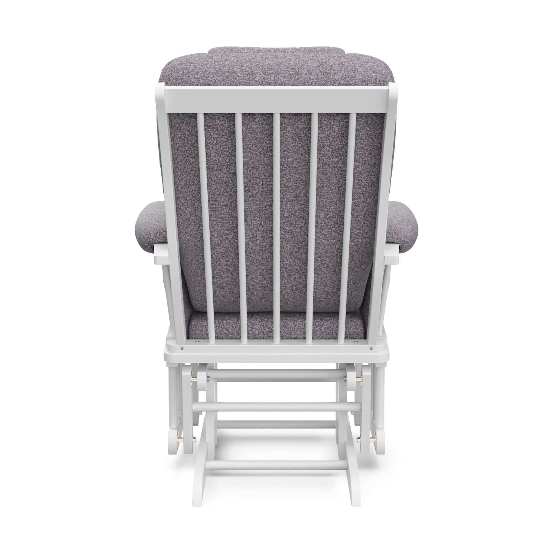 Storkcraft Tuscany Glider and Ottoman - White/Gray Swirl.