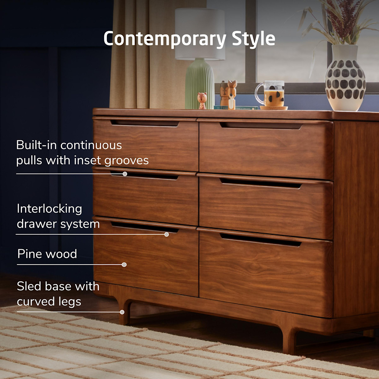 Maxi-Cosi Embraced Forms Dresser - Chestnut Stain.