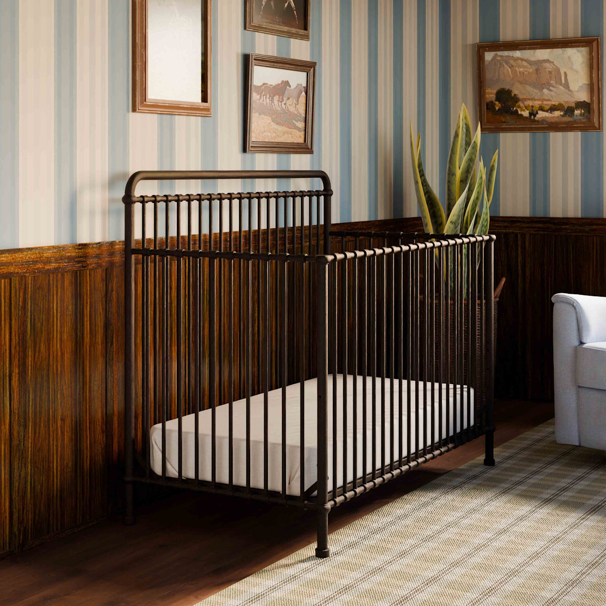 Namesake Winston 4-in-1 Convertible Crib - Vintage Iron.