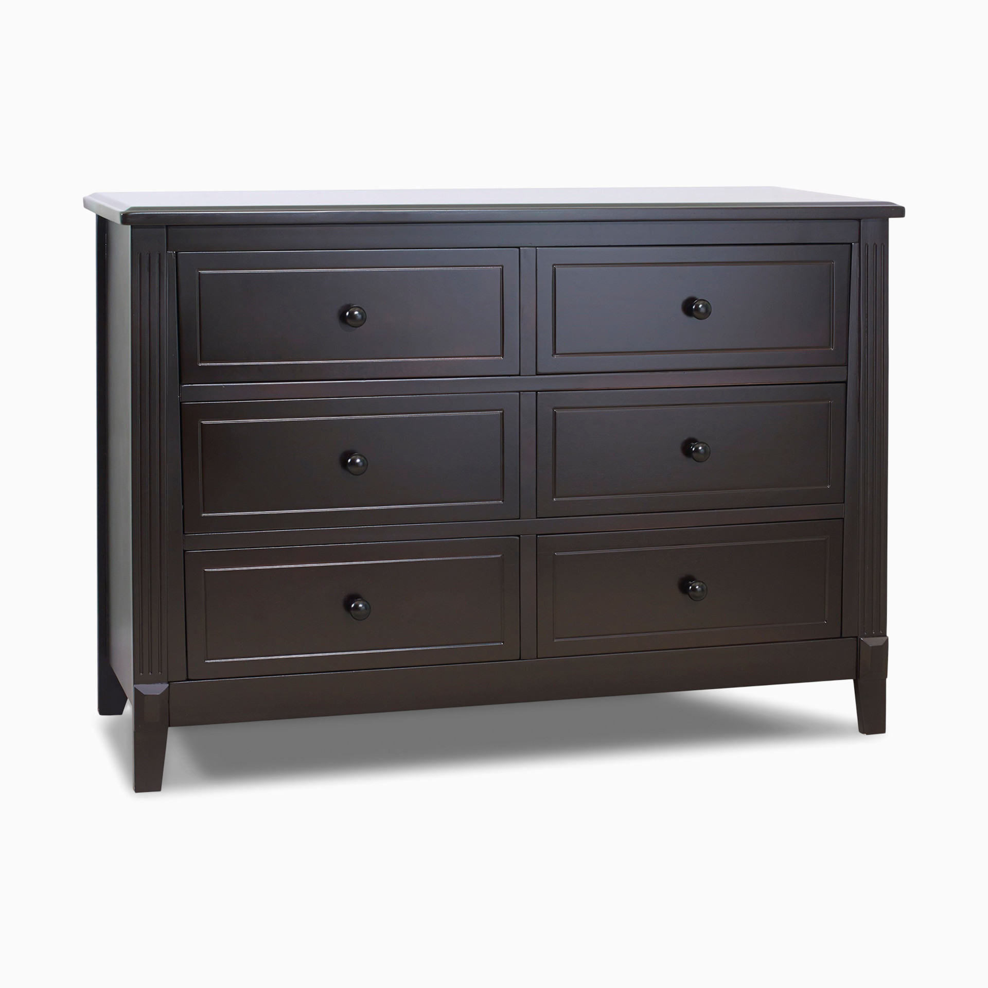 sorelle berkley 6-drawer double dresser in grey Berkley Double Dresser
