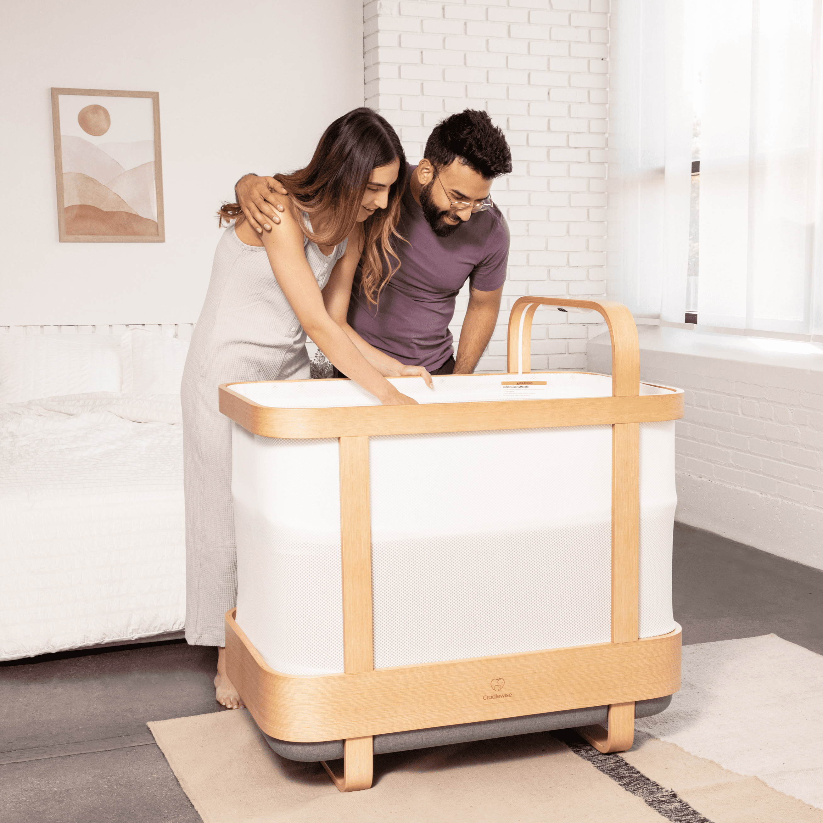 Cradlewise All-In-One Bassinet, Smart Crib, Baby Monitor - Ships Immediately.