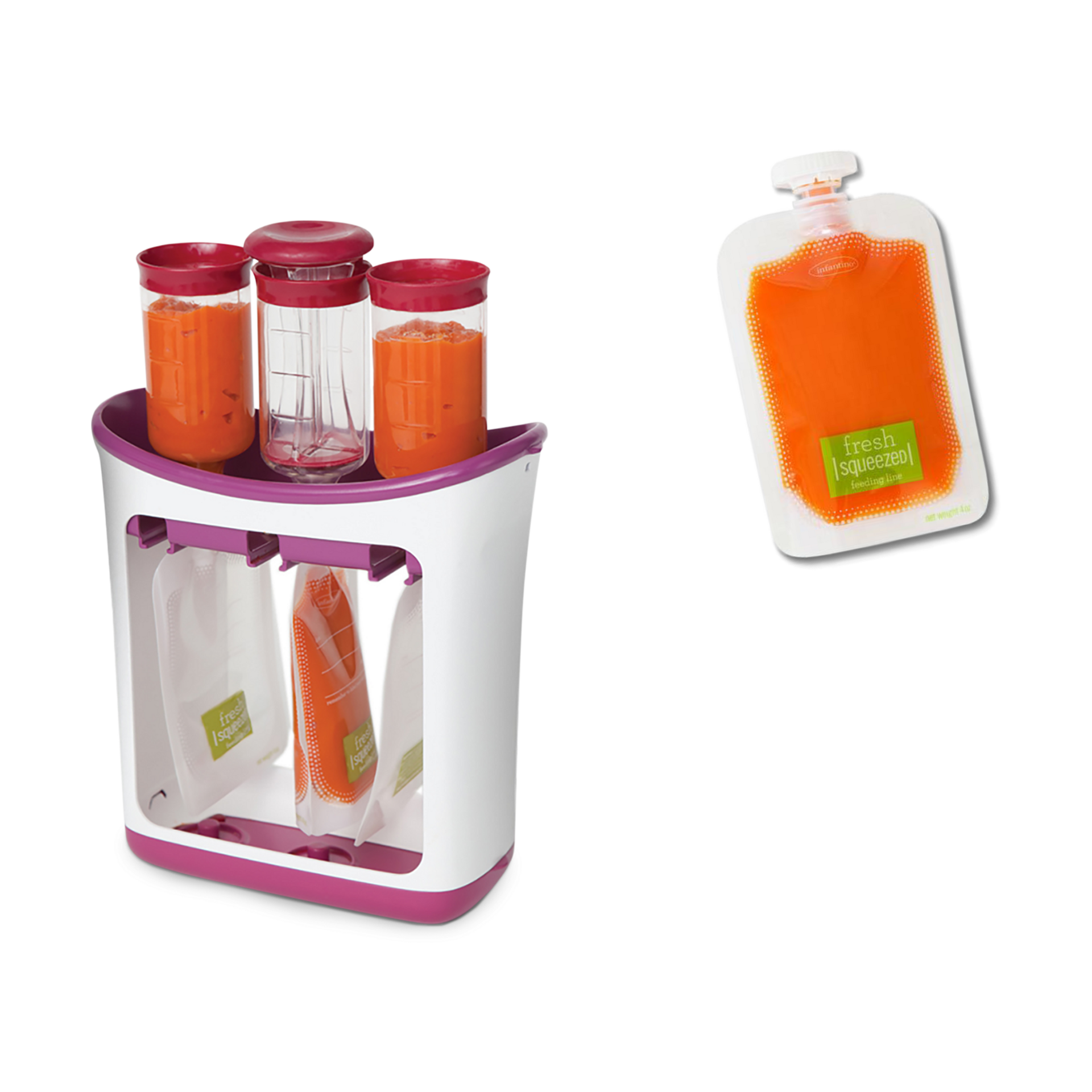 Infantino Squeeze Station Starter Pack Bundle.