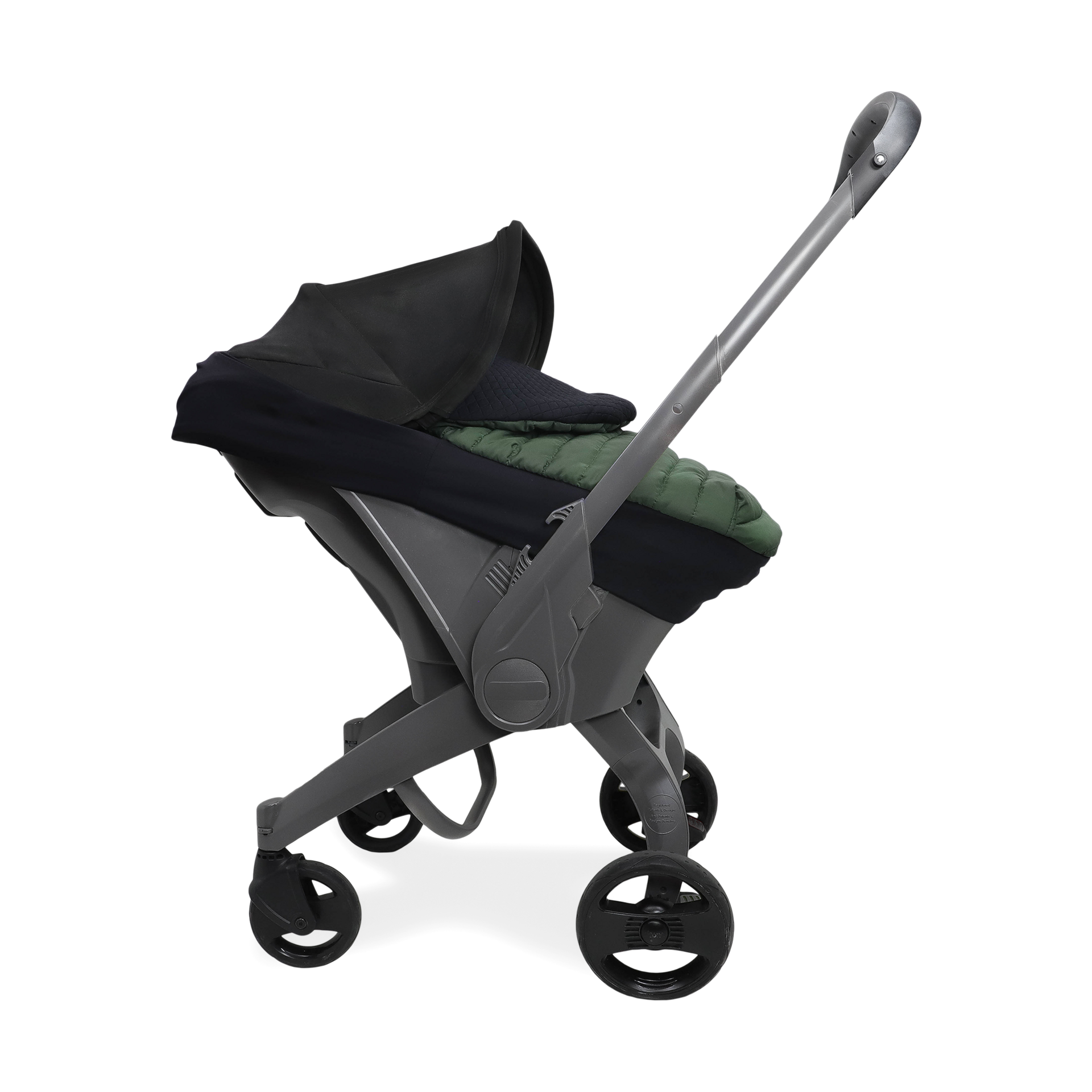 Little Unicorn Winter Car Seat Cover - Dark Green.