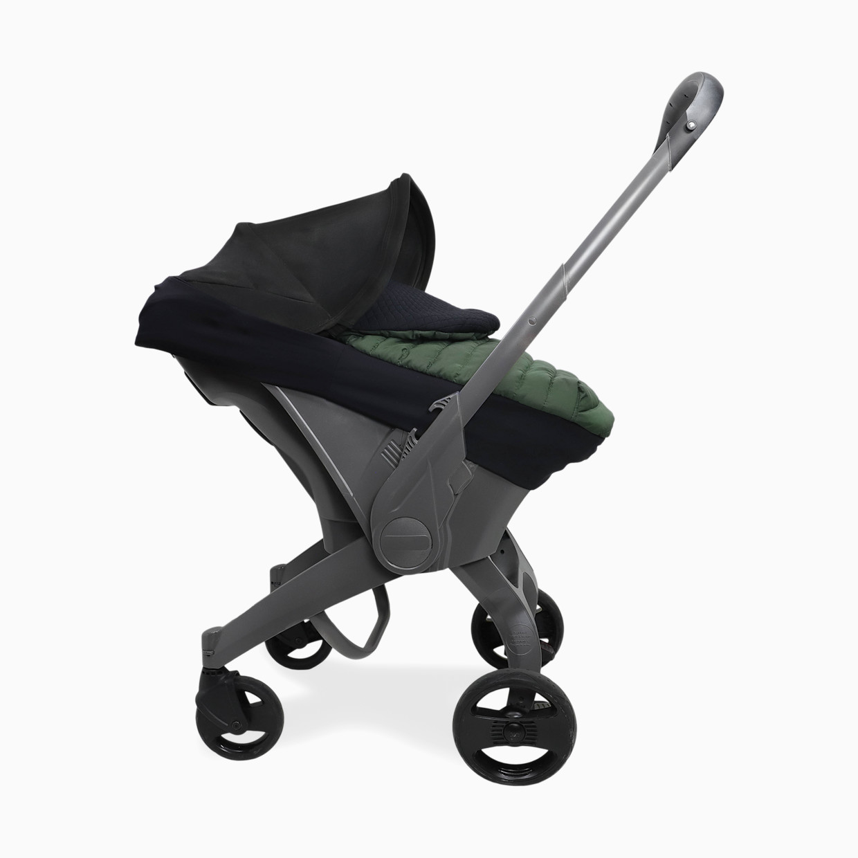 Little Unicorn Winter Car Seat Cover - Dark Green.