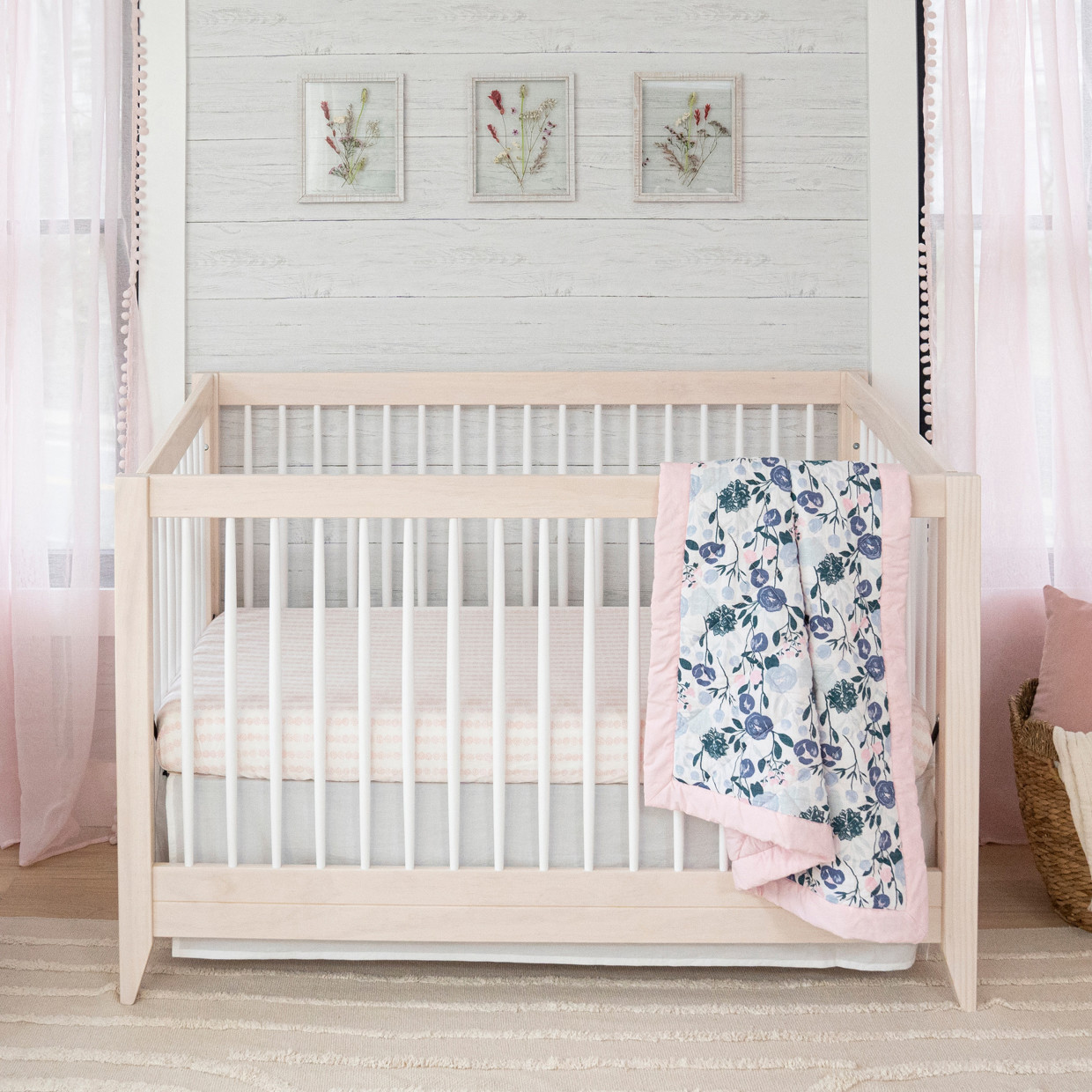 Aden + Anais Cotton Crib Bedding Set (3 Pack) - Flowers Bloom.