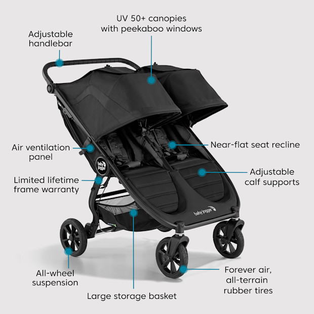 Baby Jogger City Mini GT2 Double Stroller.