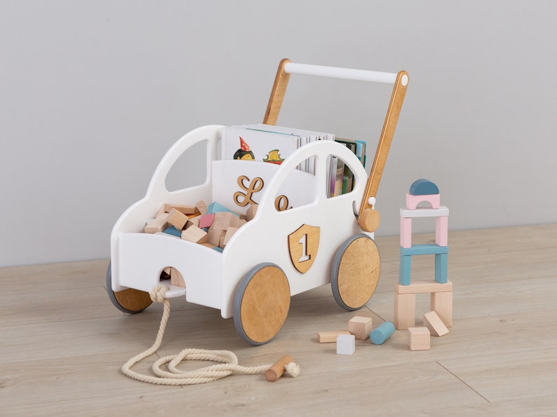 TukuTuk Wooden Push and Pull Learning Toddler Walker.