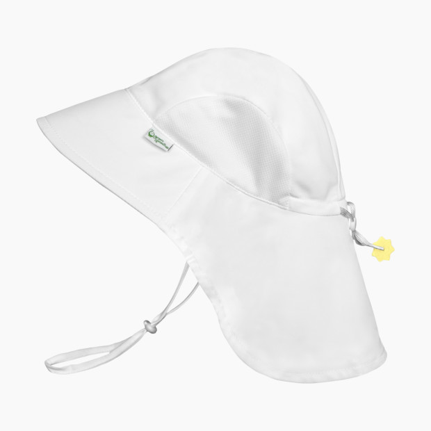 GREEN SPROUTS Adventure Sun Protection Hat - White, 0-6 Months.