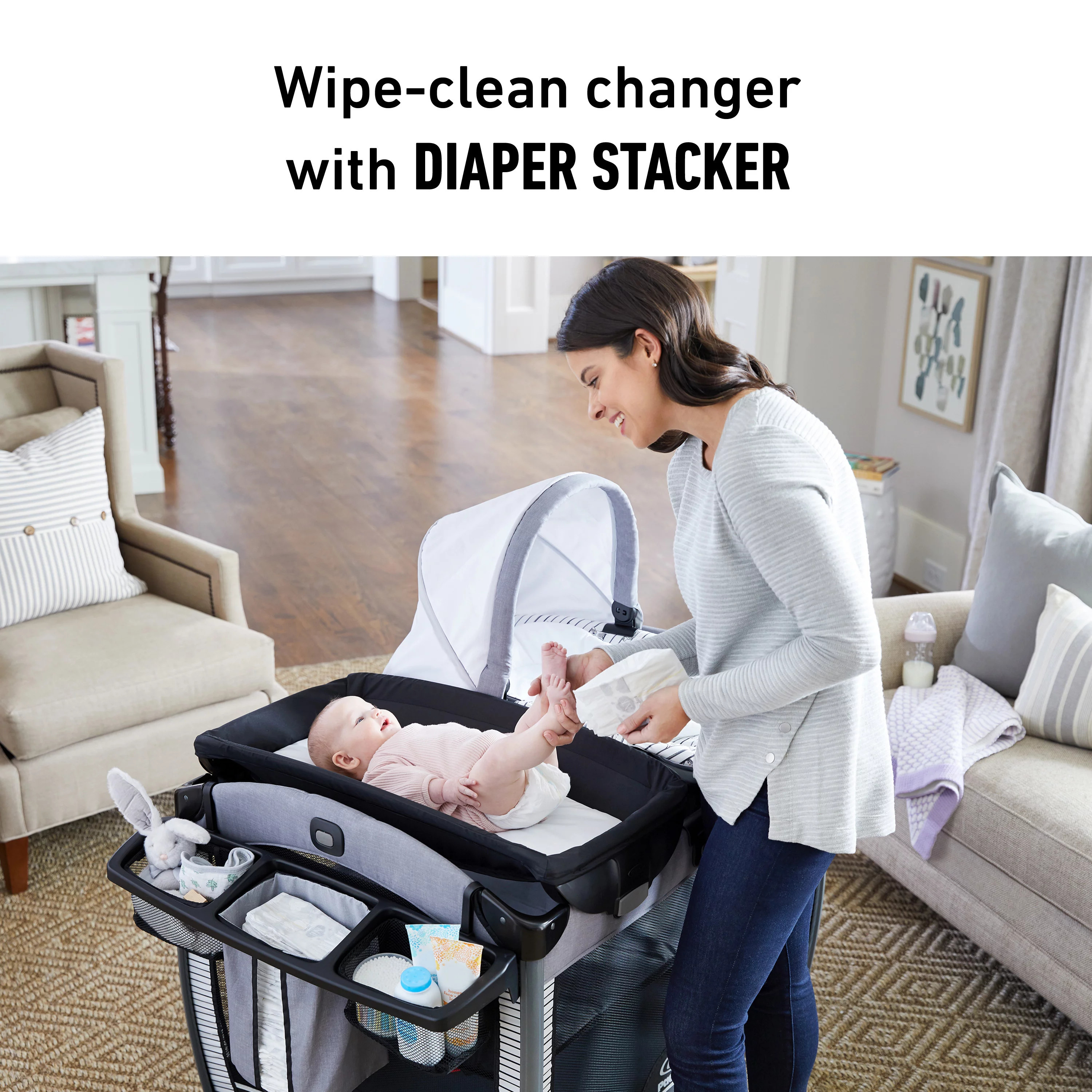 Graco Pack n' Play Rock 'n Grow Playard - Hamilton.