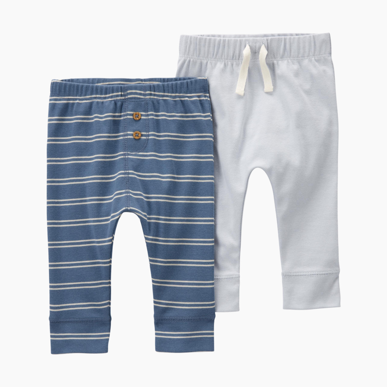 Carter's 2-Pack Pull-On Pants - Blue/Gray, 6 M.