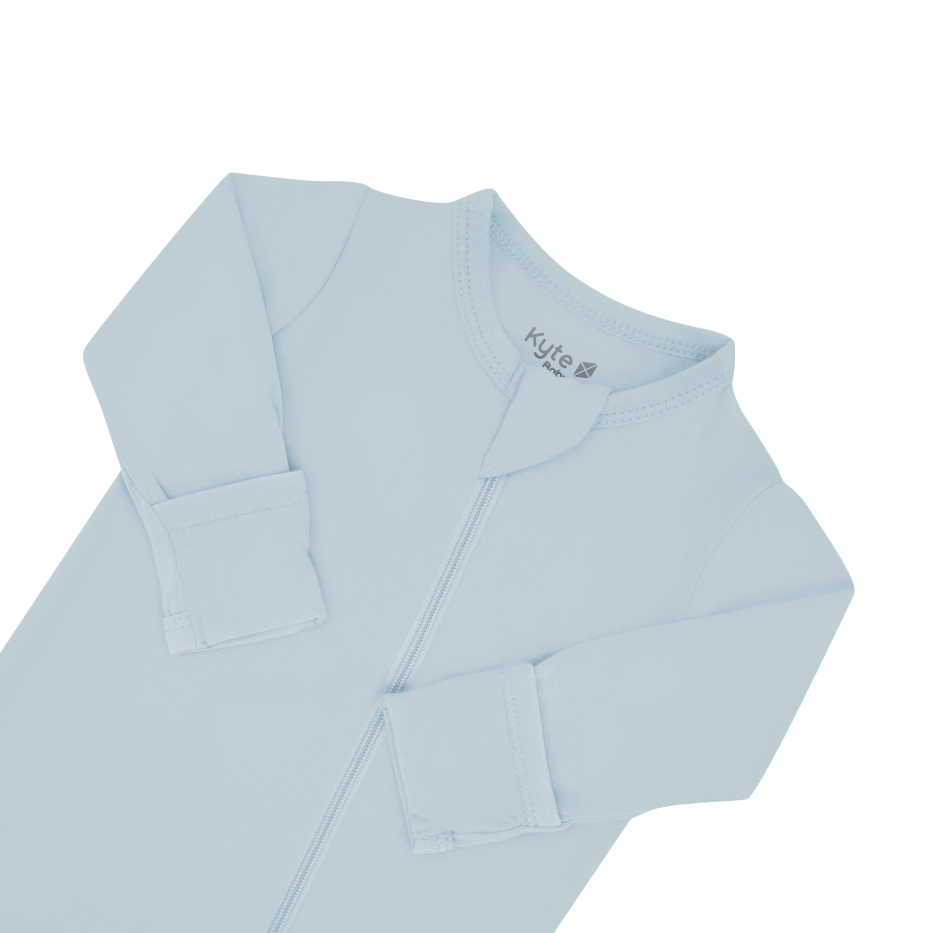 Kyte Baby Zipper Footie - Fog, Newborn.