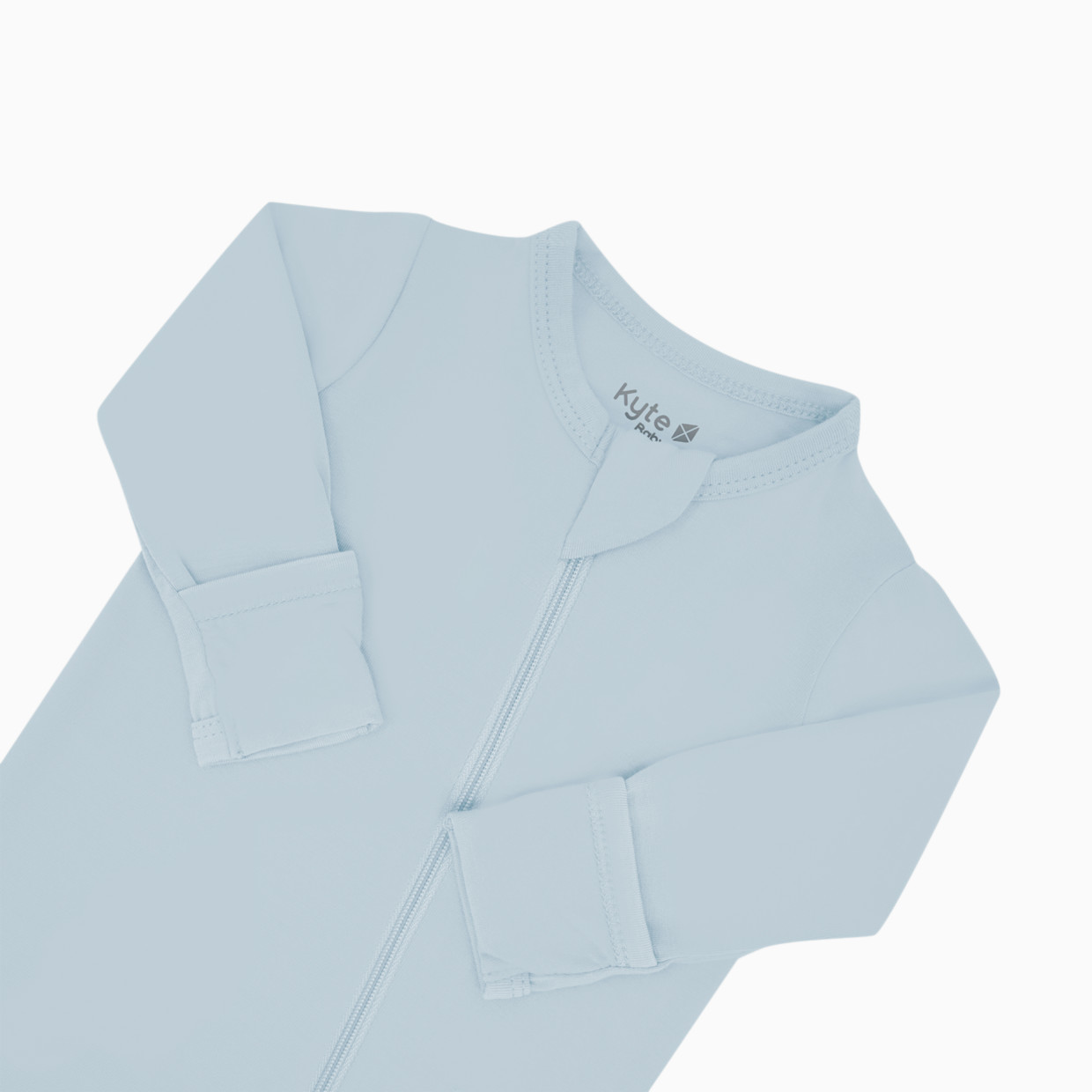 Kyte Baby Zipper Footie - Fog, 0-3 M.
