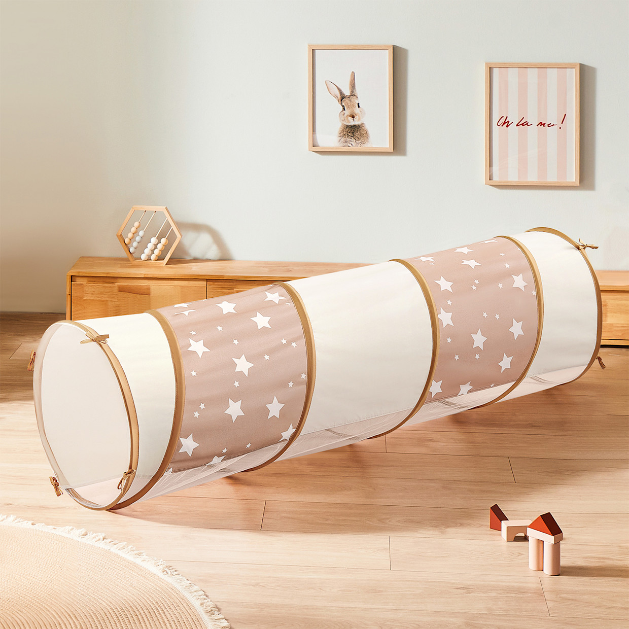 Tiny Land Adventure Play Tunnel - Beige.