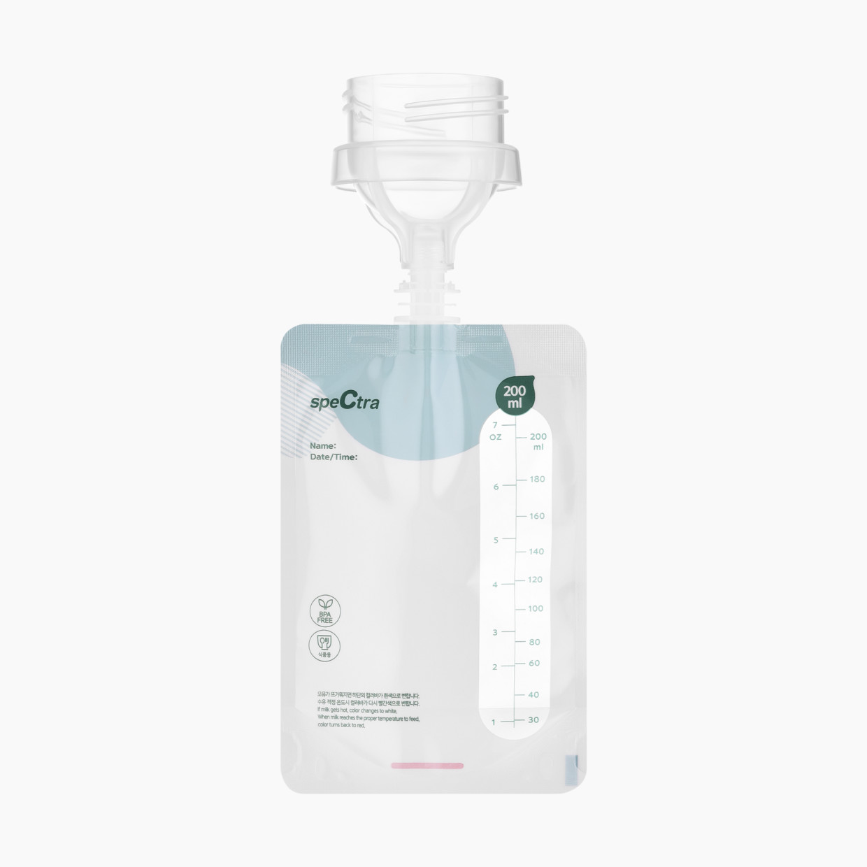 Spectra Simple Store Breast Milk Collection Storage Bags with Bottle Connector - 10ct.