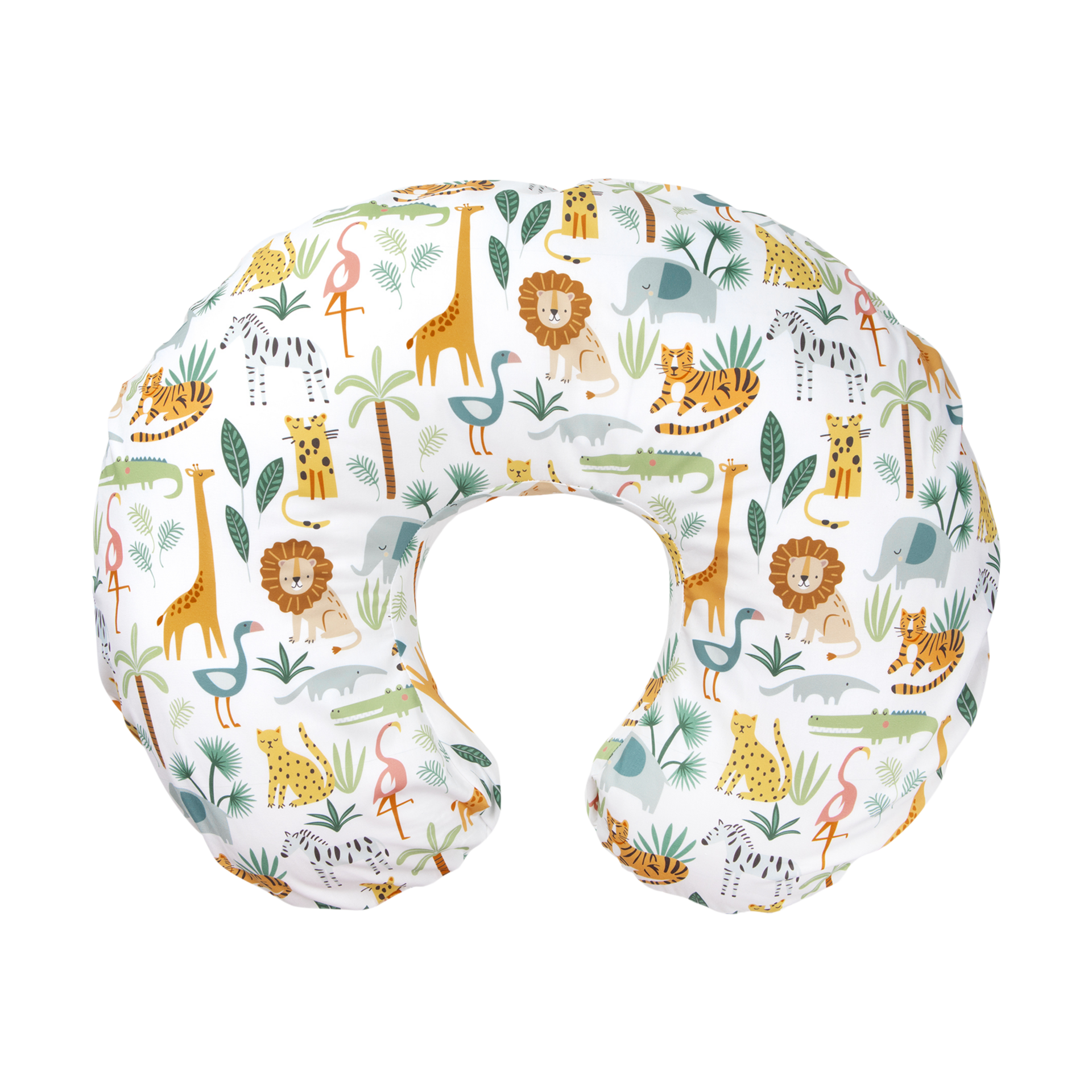 Boppy Nursing Pillow Cover, Colorful Wildlife, Cotton Blend, Fits The Original Support for Breastfeeding, Bottle Feeding, and Bonding, Cover Only, Sold Separately