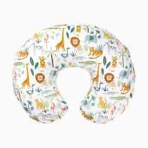 Boppy Nursing Pillow Cover, Colorful Wildlife, Cotton Blend, Fits The Original Support for Breastfeeding, Bottle Feeding, and Bonding, Cover Only, Sold Separately