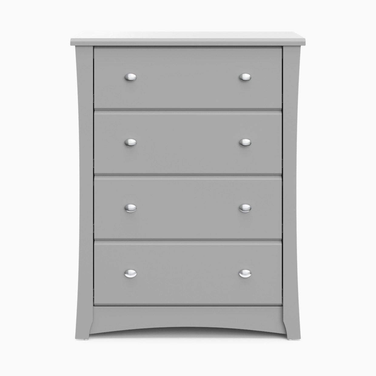 Storkcraft Crescent 4 Drawer Chest - Pebble Gray.