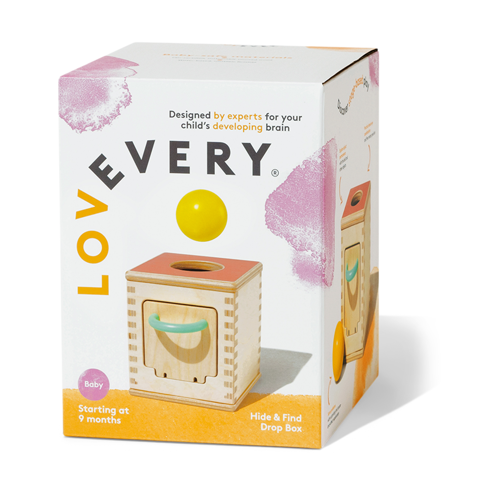 Lovevery Hide & Find Drop Box, Baby Toy.