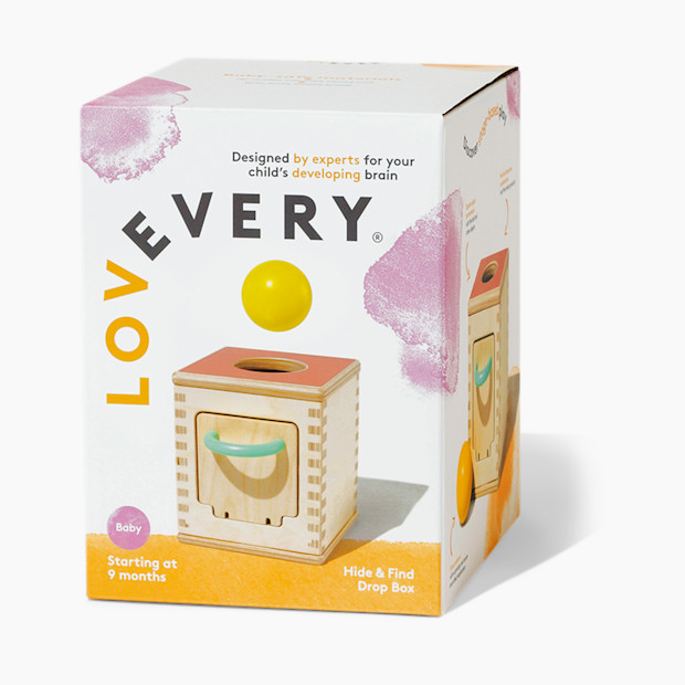 Lovevery Hide & Find Drop Box, Baby Toy.