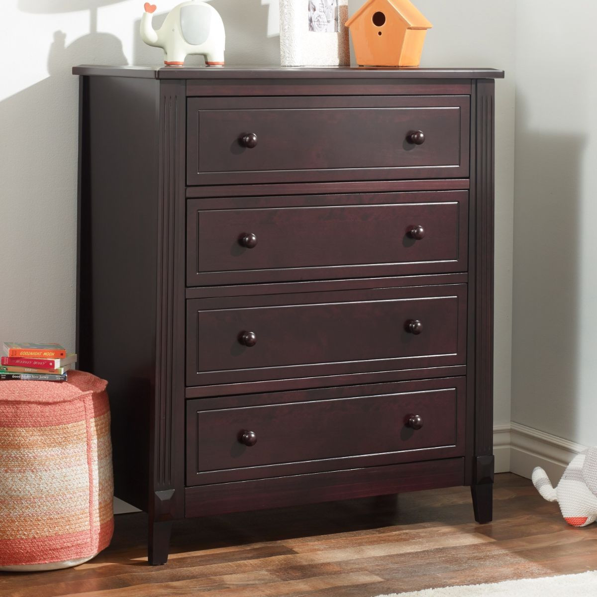 Sorelle Berkley 4 Drawer Chest - Espresso.