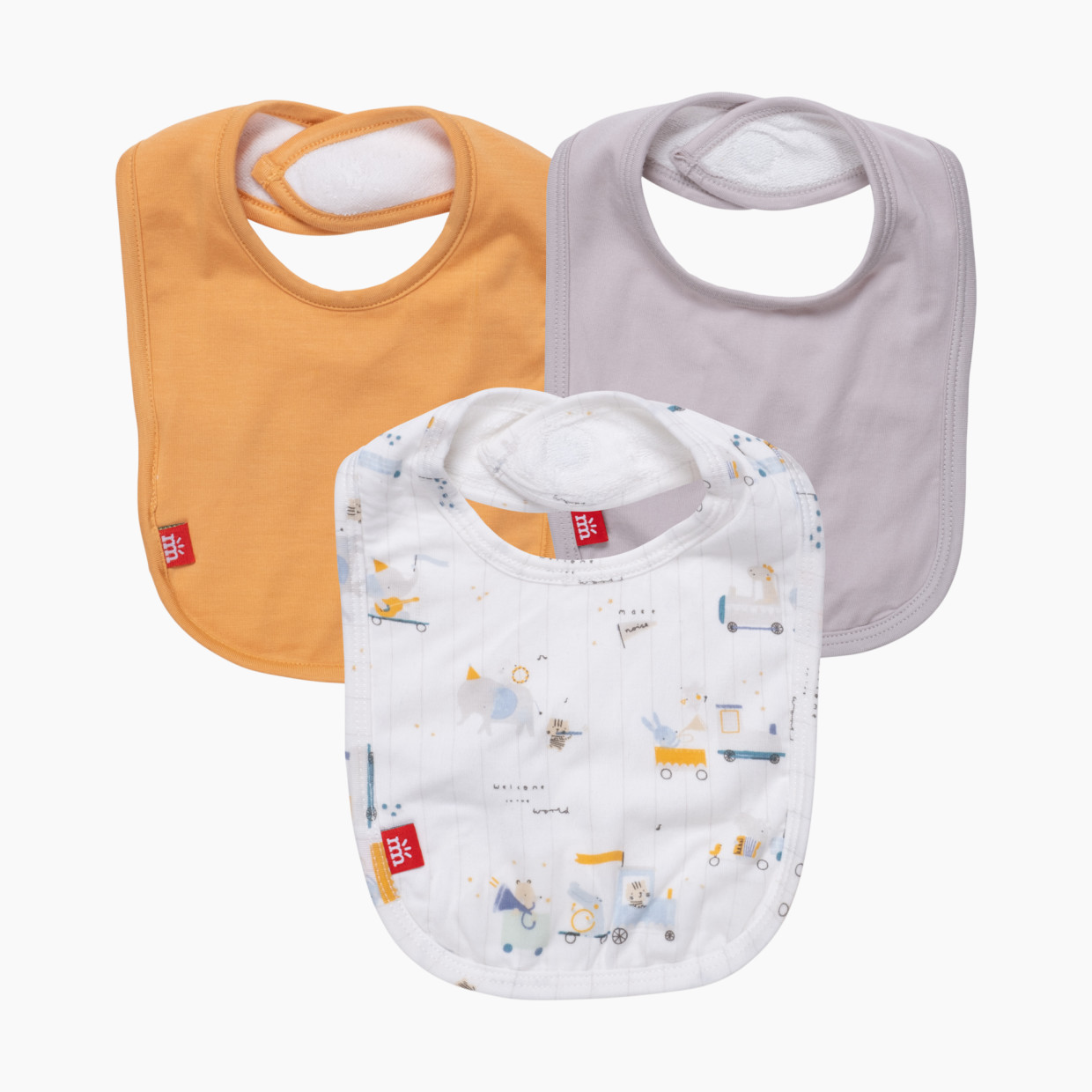 Magnetic Me Modal 3 Pack Bibs - Welcome Wagon, One Size.