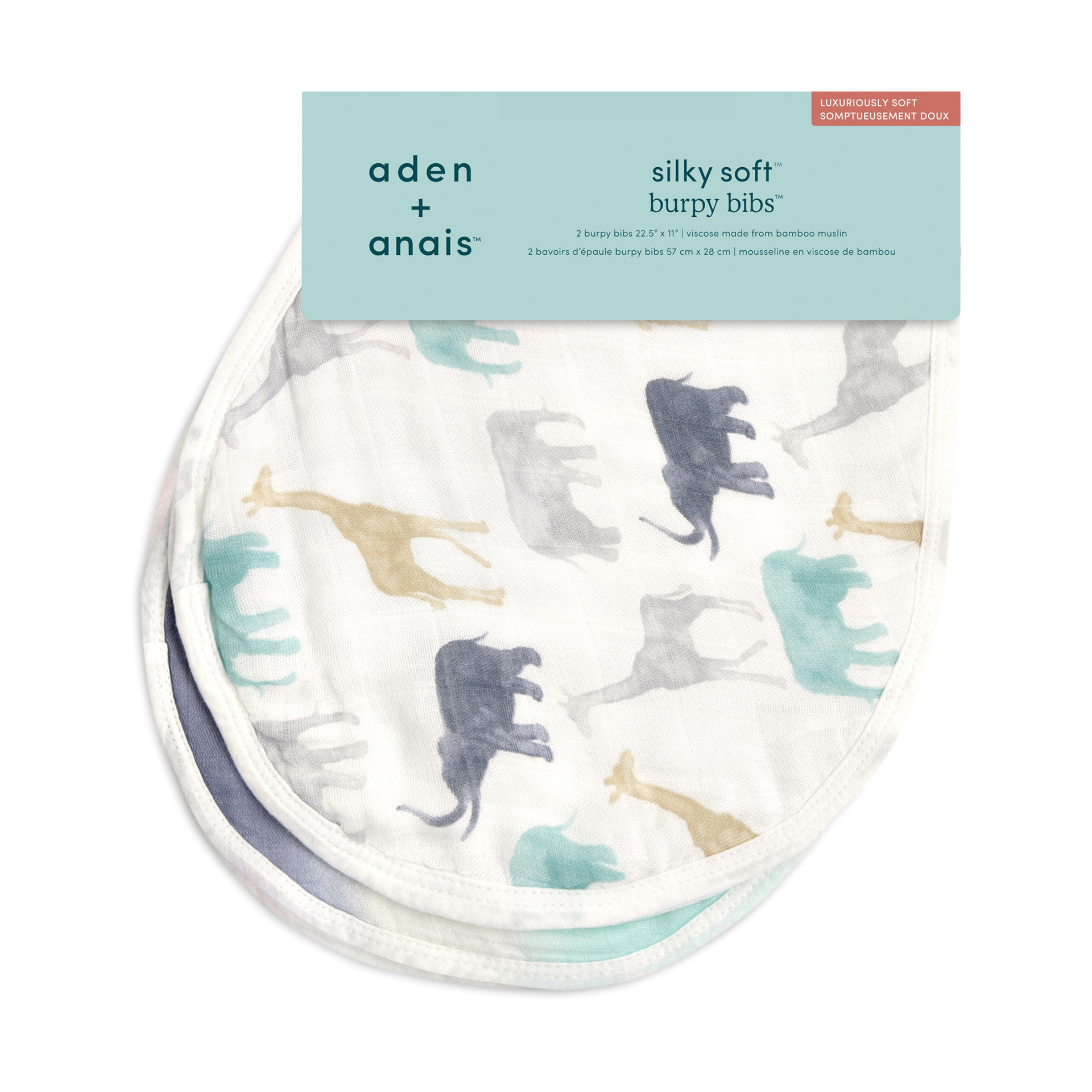 Aden + Anais Silky Soft Burpy Bibs (2 Pack) Expedition Babylist Shop