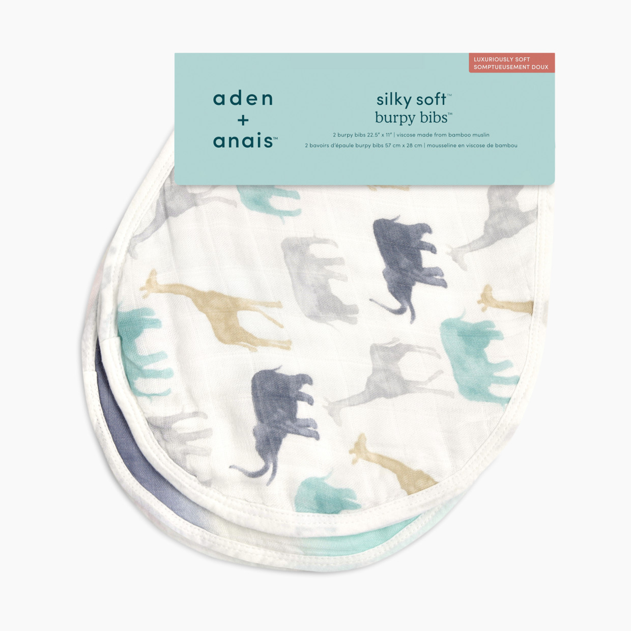 Aden + Anais Silky Soft Burpy Bibs (2 Pack) - Expedition.