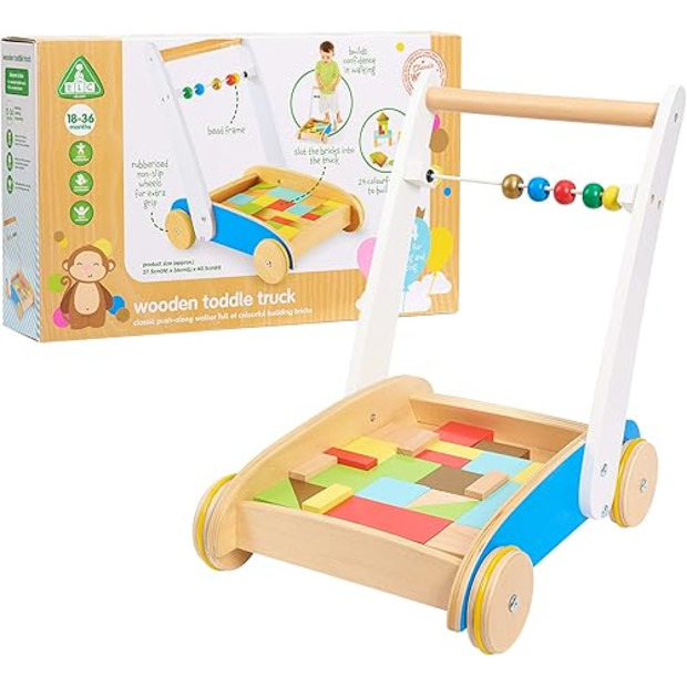 Early Learning Centre Wooden Toddle Truck.