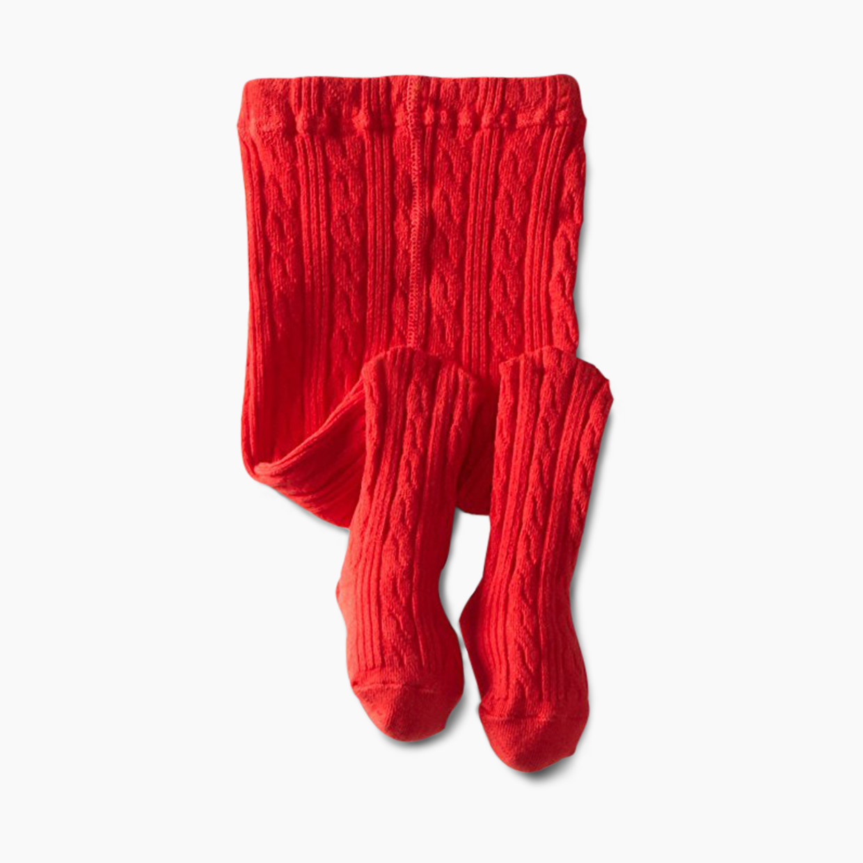 Jefferies Socks Cable Knit Tights - Red, 6-18 Months.