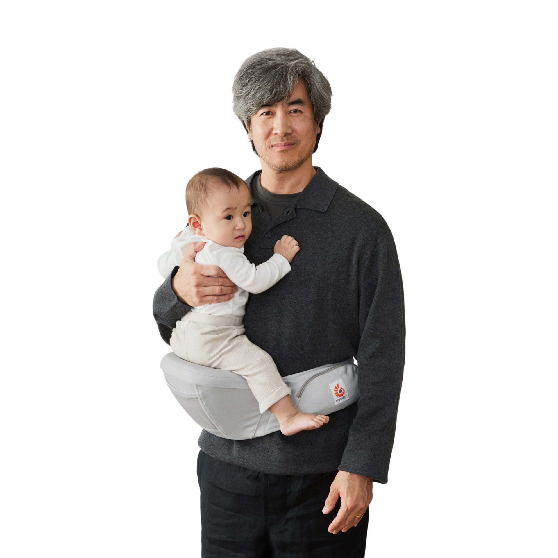 Ergobaby Lift Hip Seat - Pearl Grey.