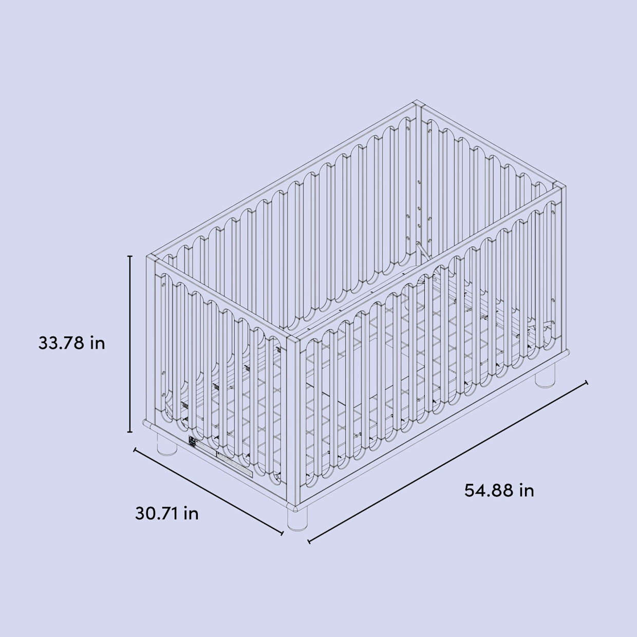 Storkcraft Sicily Deluxe 3-in-1 Convertible Crib - Olive With Driftwood.