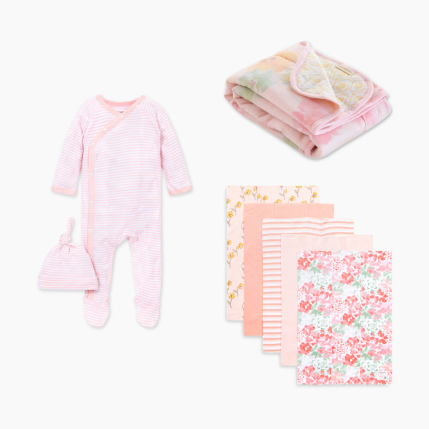 Burt's Bees Baby Welcome to the World Bundle - Pink, 0-3 M.