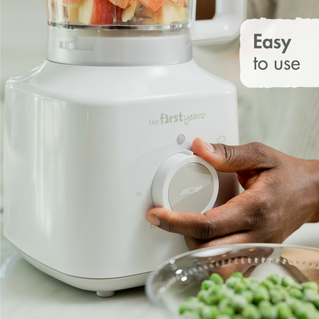 The First Years First Fresh Foods Blender and Steamer  - Baby Food Processor - White.
