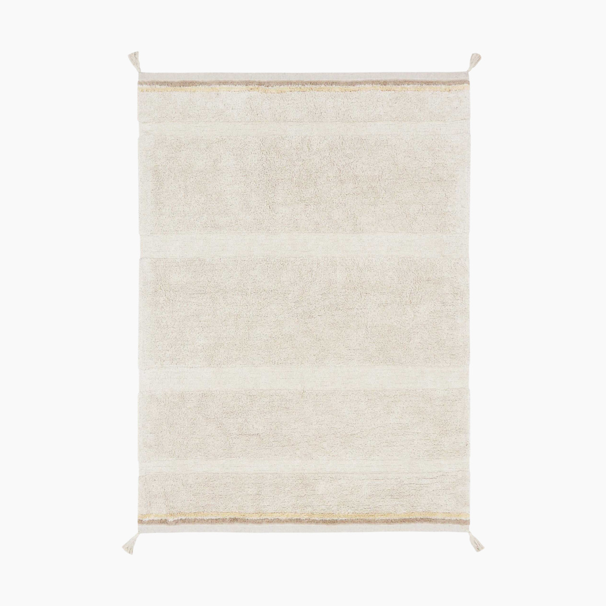 Lorena Canals Bloom Washable Rug - Natural, 4' 7" X 6' 7".