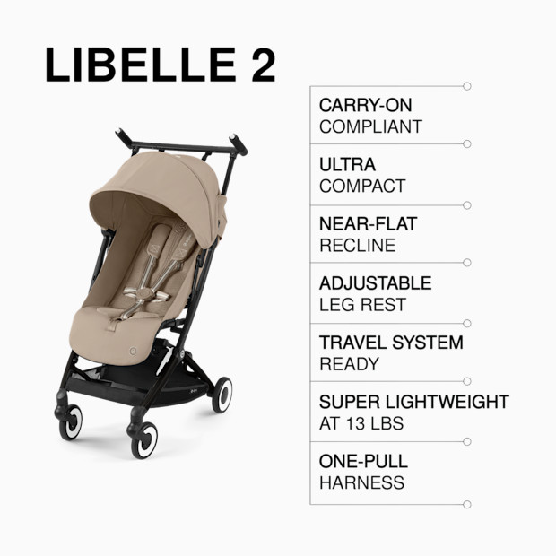 Cybex Libelle 2 Ultra-Compact Lightweight Travel Stroller.