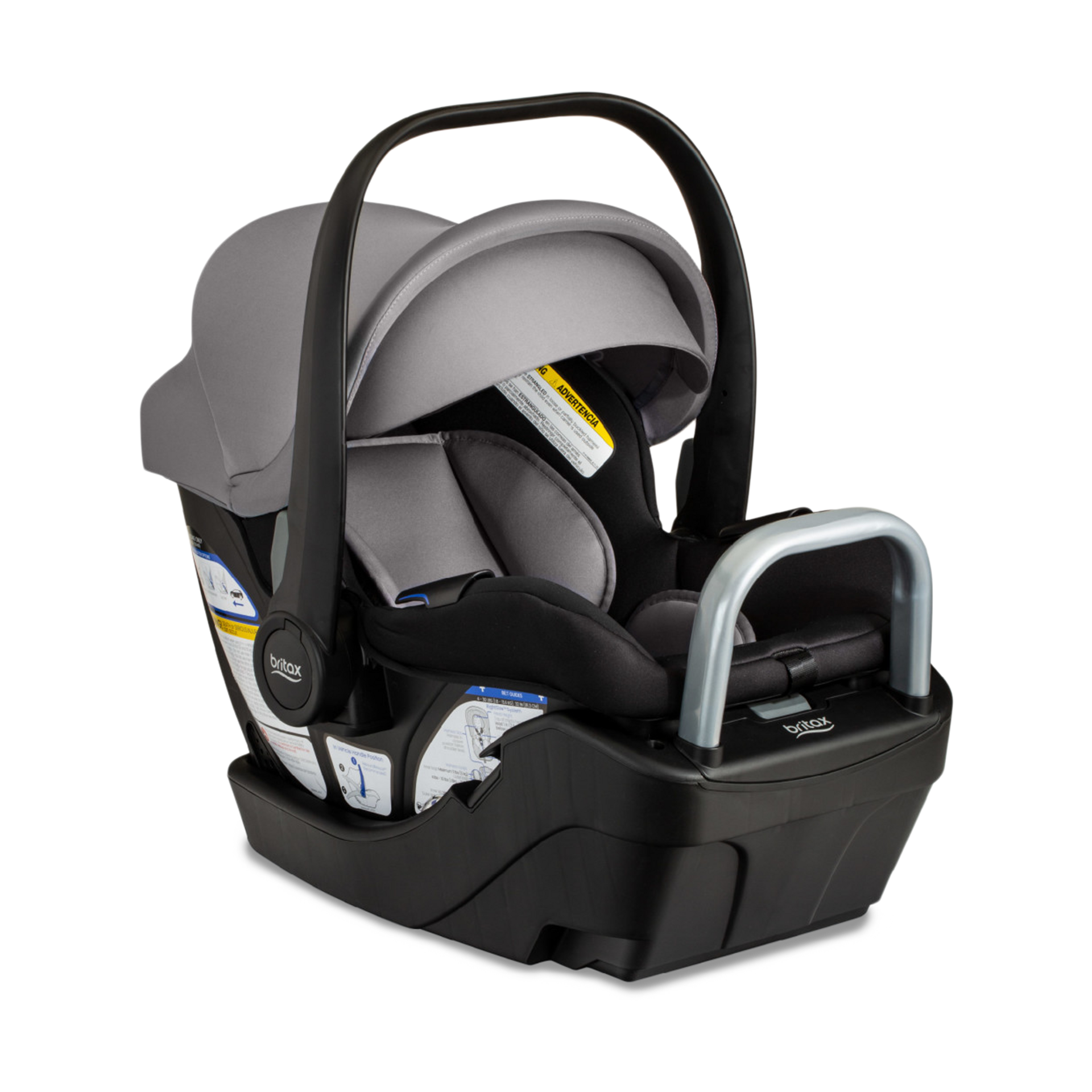 Britax Willow S Infant Car Seat with Alpine Base - Graphite Onyx.