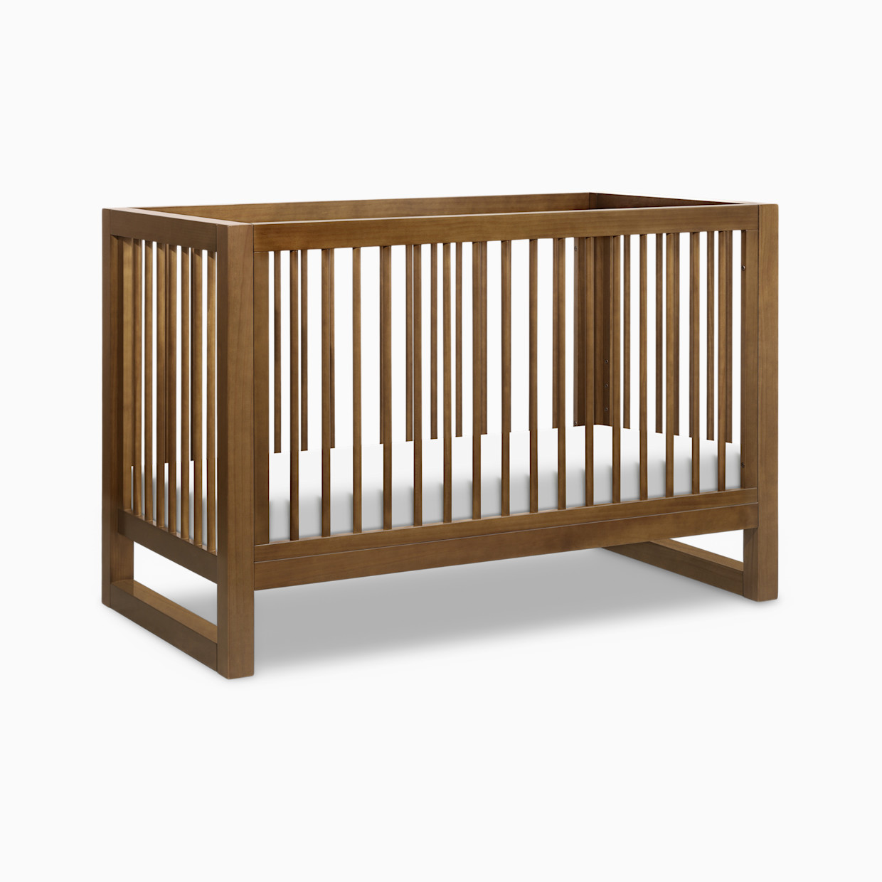 Namesake Nantucket 3-in-1 Convertible Crib with Toddler Bed Conversion Kit - Natural Walnut.