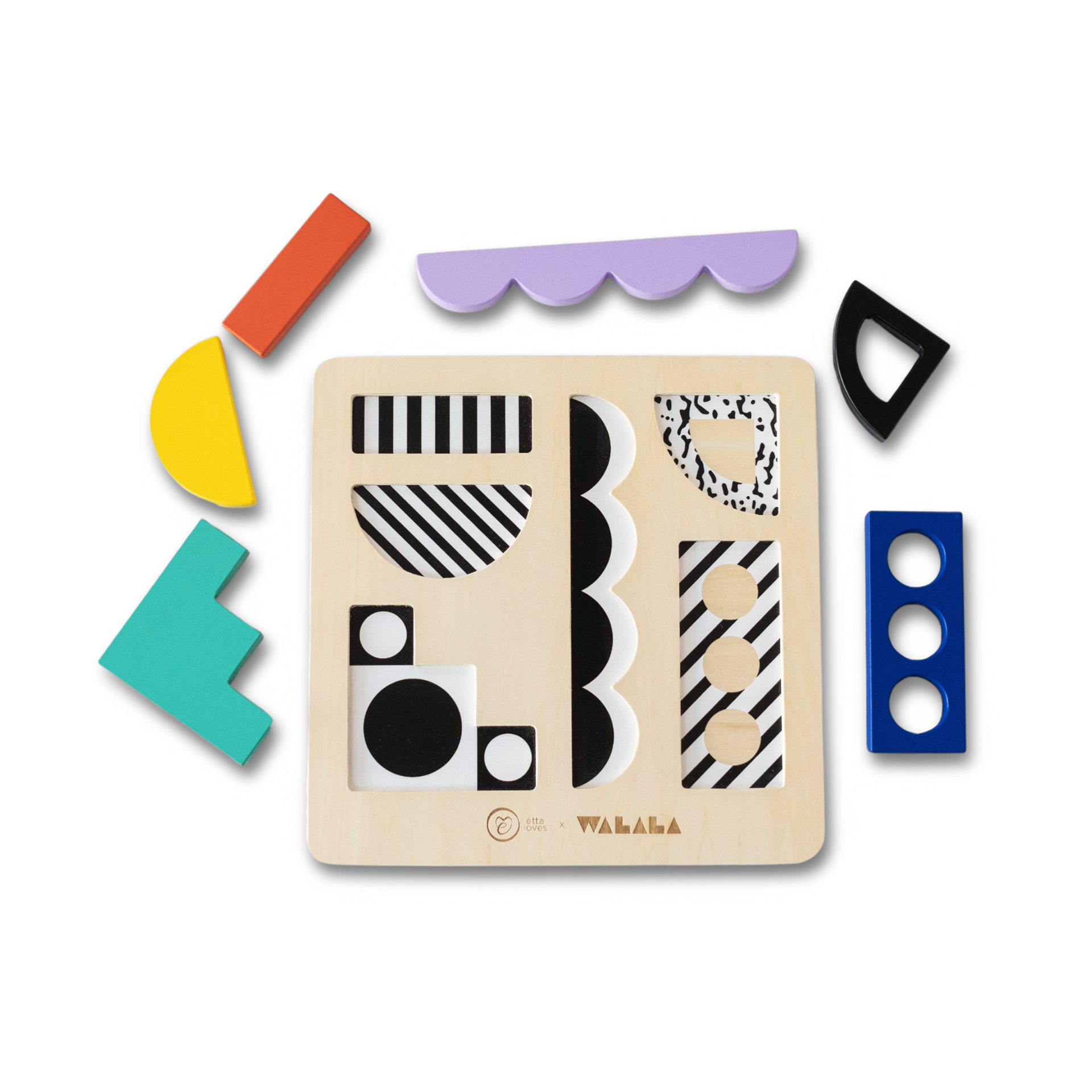 Etta Loves Wooden Puzzle Board - Etta Loves X Walala Studio.
