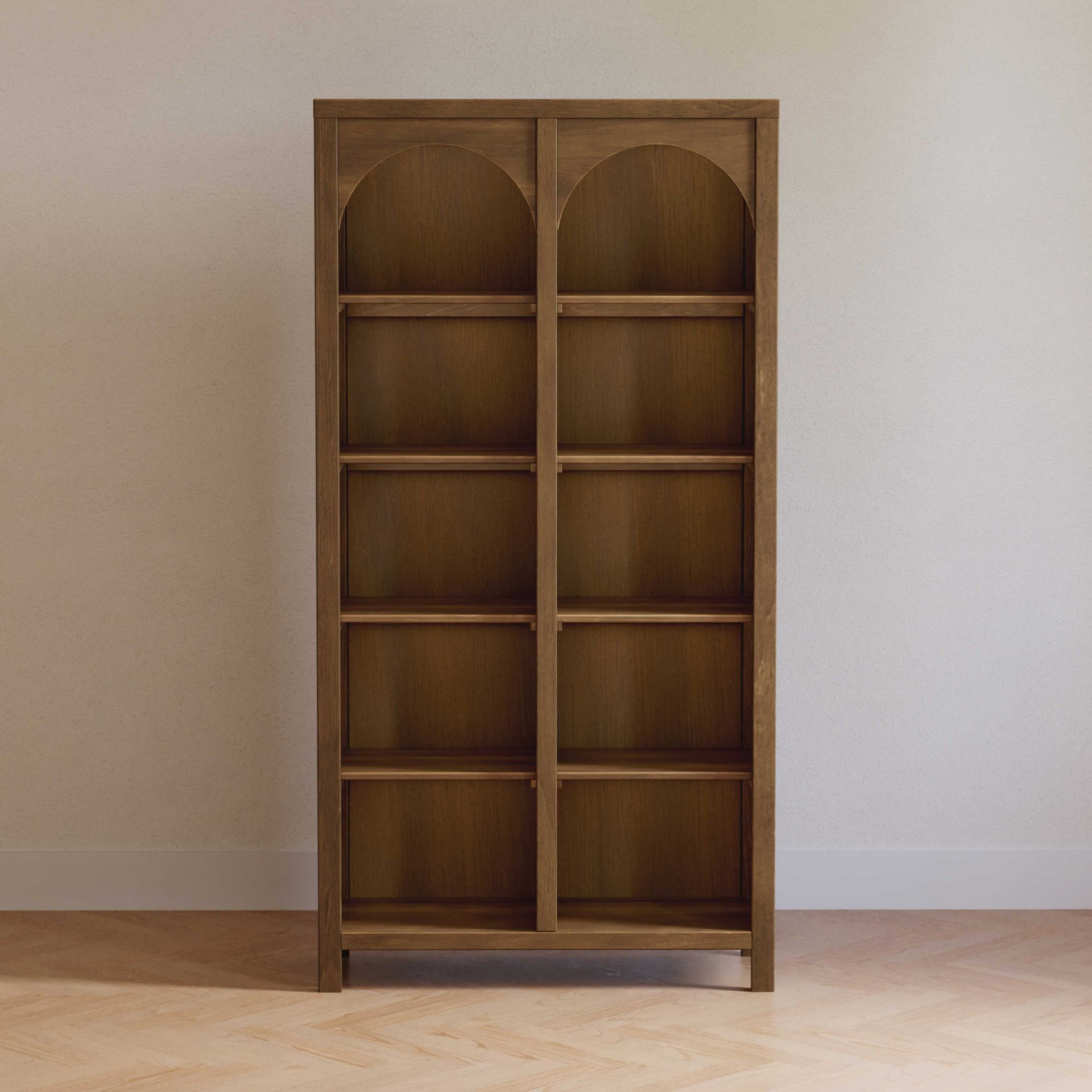 Namesake Eloise Assembled Bookcase - Natural Walnut.