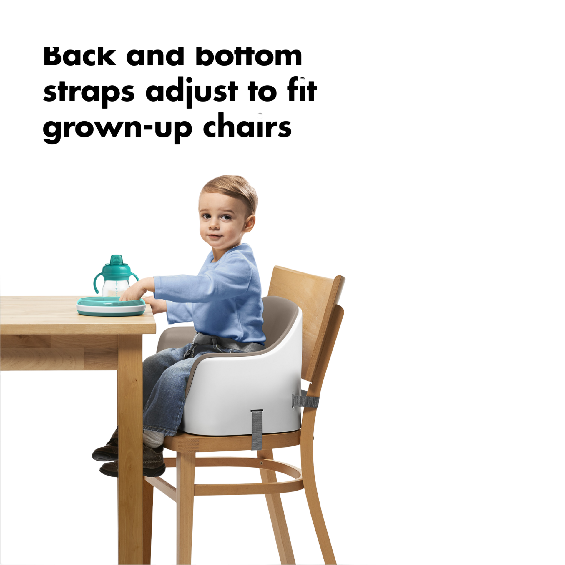 OXO Tot Nest Booster Seat with Removable Cushion - Taupe.