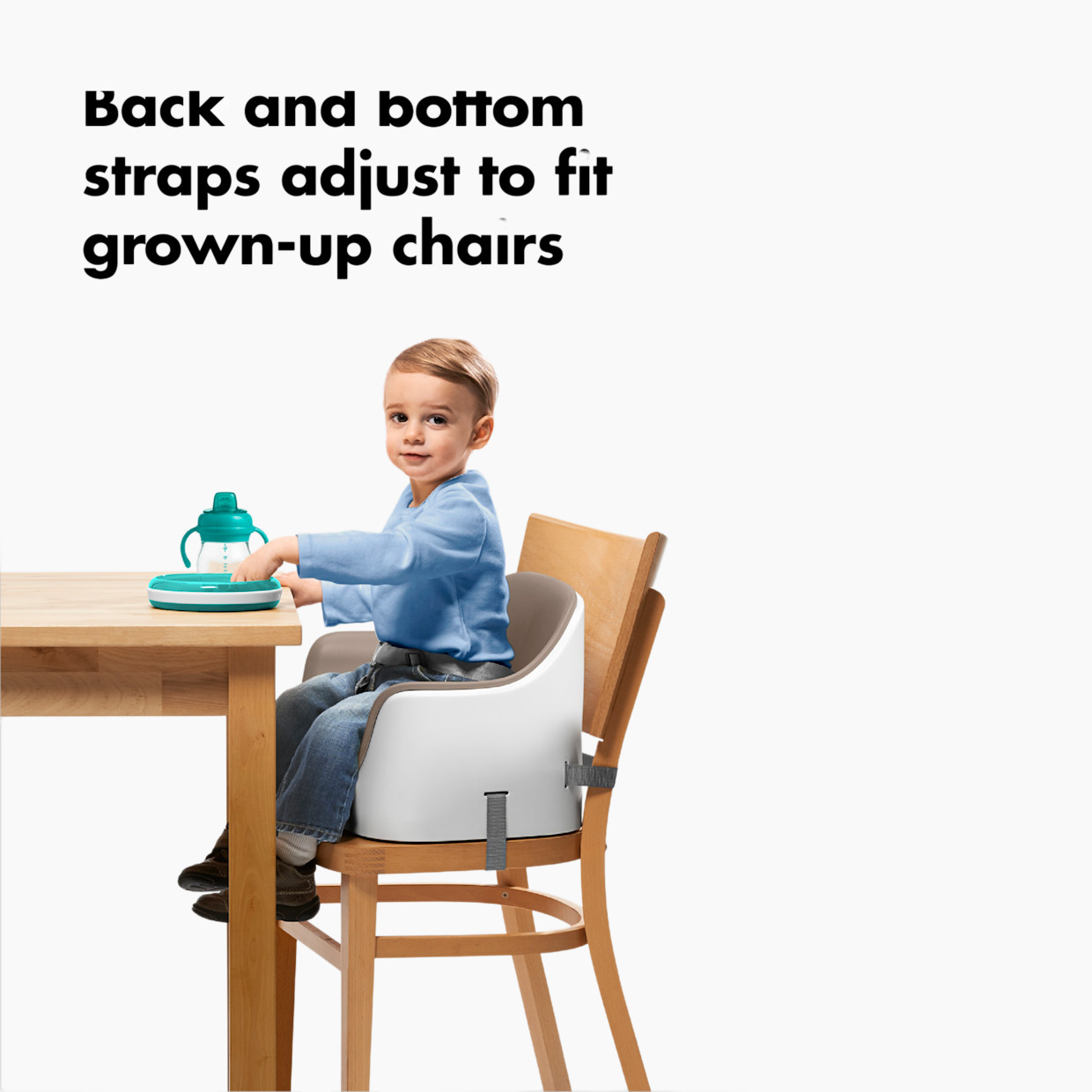 OXO Tot Nest Booster Seat with Removable Cushion - Taupe.